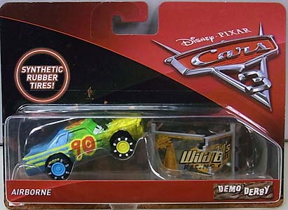 MATTEL CARS 3 DEMO DERBY AIRBORNE [RUBBER TIRES] 台紙傷み特価