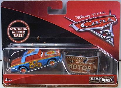 MATTEL CARS 3 DEMO DERBY BILL [RUBBER TIRES]