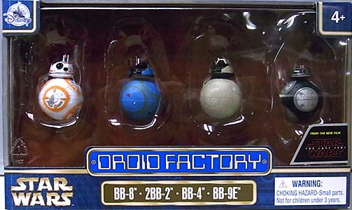 STAR WARS USAディズニーテーマパーク限定 STAR WARS: THE LAST JEDI DROID FACTORY 4PACK [BB-8、2BB-8、BB-4、BB-9E]