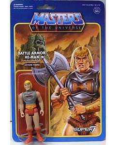 SUPER 7 REACTION FIGURES 3.75インチアクションフィギュア MASTERS OF THE UNIVERSE BATTLE ARMOR HE-MAN [BATTLE DAMAGED]