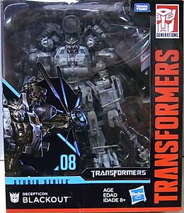 HASBRO TRANSFORMERS STUDIO SERIES LEADER CLASS DECEPTICON BLACKOUT #08