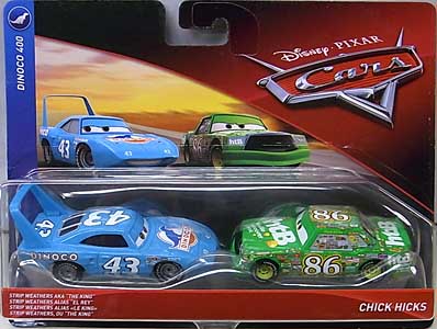 MATTEL CARS 2018 2PACK STRIP WEATHERS AKA THE KING &amp; CHICK HICKS
