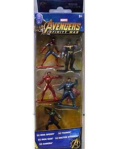 JADA TOYS MARVEL NANO METALFIGS 映画版 AVENGERS: INFINITY WAR 5PACK [IRON SPIDER入り]