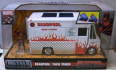 JADA TOYS METALS DIE CAST 1/24スケール DEADPOOL TACO TRUCK 塗装傷み特価