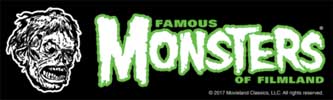 ATOM AGE INDUSTRIES STICKER FAMOUS MONSTERS OF FILMLAND SHOCK MONSTER