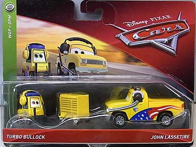 MATTEL CARS 2018 2PACK TURBO BULLOCK &amp; JOHN LASSETIRE