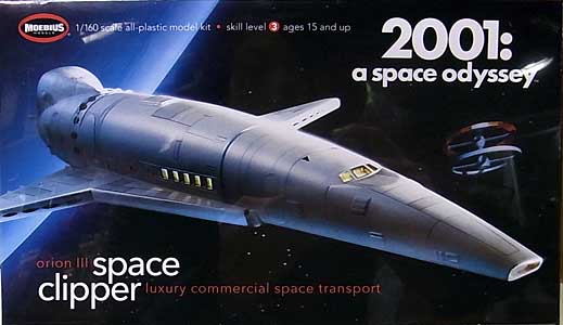 メビウスモデル 1/160スケール 2001年宇宙の旅 オリオン号 スペースクリッパー 組み立て式プラモデル