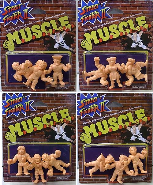SUPER 7 MUSCLE STREET FIGHTER II WAVE 1 4種セット