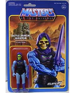 SUPER 7 REACTION FIGURES 3.75インチアクションフィギュア MASTERS OF THE UNIVERSE WAVE 3 BATTLE ARMOR SKELETOR 台紙傷み特価