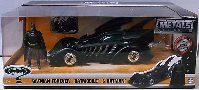 パッケージ傷み特価 JADA TOYS METALS DIE CAST 1/24スケール BATMAN FOREVER BATMOBILE & BATMAN