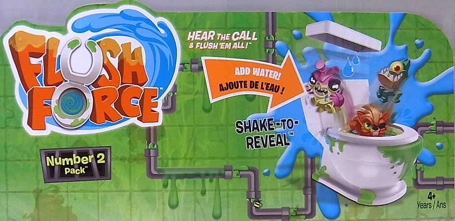 ASTRO ZOMBIES | SPIN MASTER FLUSH FORCE NUMBER 2 PACK [BLUE] 1PACK