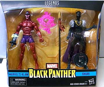 HASBRO MARVEL LEGENDS 2018 2PACK BLACK PANTHER KLAW & SHURI