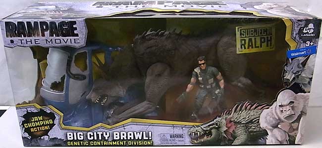 LANARD TOYS RAMPAGE THE MOVIE BIG CITY BRAWL RALPH