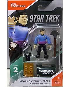 MEGA CONSTRUX MEGA CONSTRUX HEROES SERIES 2 STAR TREK COMMANDER SPOCK