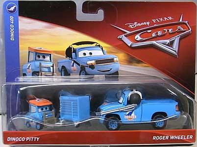 MATTEL CARS 2018 2PACK DINOCO PITTY & ROGER WHEELER