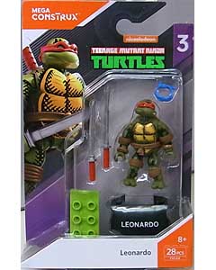 MEGA CONSTRUX MEGA CONSTRUX HEROES SERIES 3 TEENAGE MUTANT NINJA TURTLES LEONARDO