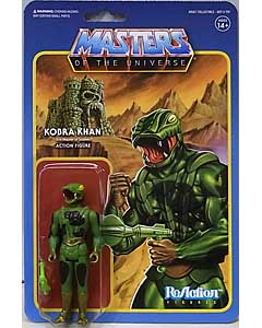 SUPER 7 REACTION FIGURES 3.75インチアクションフィギュア POWER-CON EXCLUSIVE MASTERS OF THE UNIVERSE KOBRA KHAN