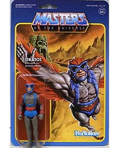 SUPER 7 REACTION FIGURES 3.75インチアクションフィギュア POWER-CON EXCLUSIVE MASTERS OF THE UNIVERSE STRATOS [BLUE BEARD VERSION]