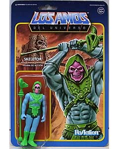 SUPER 7 REACTION FIGURES 3.75インチアクションフィギュア POWER-CON EXCLUSIVE MASTERS OF THE UNIVERSE SKELETOR