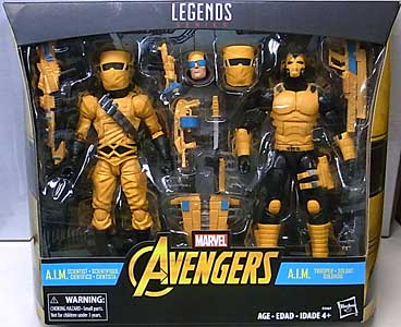 HASBRO MARVEL LEGENDS 2018 2PACK AVENGERS A.I.M. SCIENTIST & A.I.M. TROOPER パッケージ傷み特価