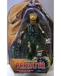 NECA PREDATORS 7インチアクションフィギュア シリーズ18 BROKEN TUSK PREDATOR ブリスターハガレ特価