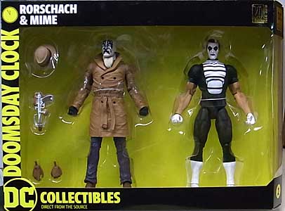 DC COLLECTIBLES DOOMSDAY CLOCK RORSCHACH & MIME 2PACK パッケージ傷み特価