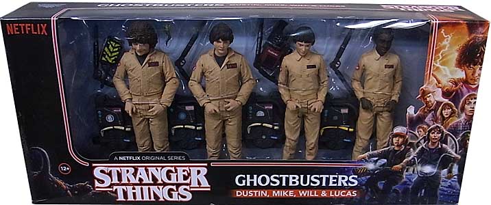 McFARLANE STRANGER THINGS 7インチアクションフィギュア GHOSTBUSTERS DELUXE BOX 4PACK パッケージ傷み特価