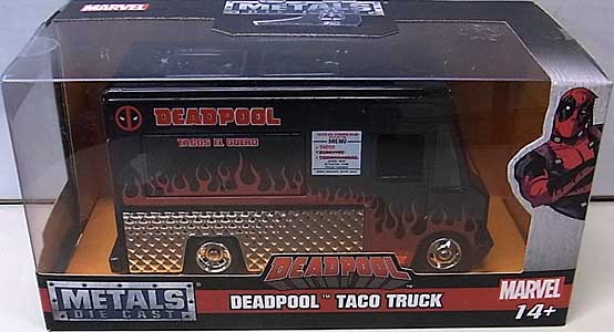 JADA TOYS METALS DIE CAST 1/32スケール DEADPOOL TACO TRUCK [BLACK]