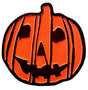 TRICK OR TREAT STUDIOS ENAMEL PIN HALLOWEEN 2018 PUMPKIN LOGO