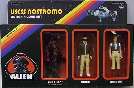 SUPER 7 REACTION FIGURES 3.75インチアクションフィギュア ALIEN 3PACK C