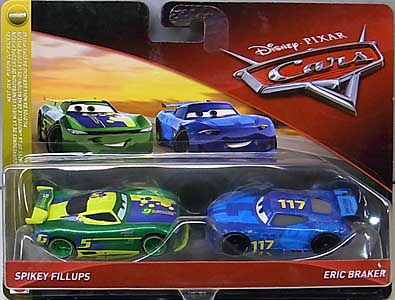 MATTEL CARS 2018 2PACK SPIKEY FILLUPS & ERIC BRAKER ワケアリ特価