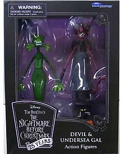 DIAMOND SELECT THE NIGHTMARE BEFORE CHRISTMAS 25 YEARS アクションフィギュア DEVIL & UNDERSEA GAL