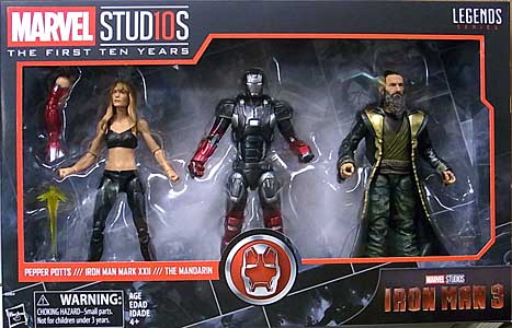 HASBRO MARVEL STUDIOS: THE FIRST TEN YEARS 映画版 IRON MAN 3 PEPPER POTTS &amp; IRON MAN MARK XXII &amp; THE MANDARIN 3PACK