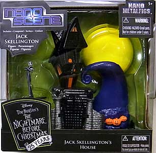 JADA TOYS NANO METALFIGS NANO SCENE THE NIGHTMARE BEFORE CHRISTMAS JACK SKELLINGTON'S HOUSE