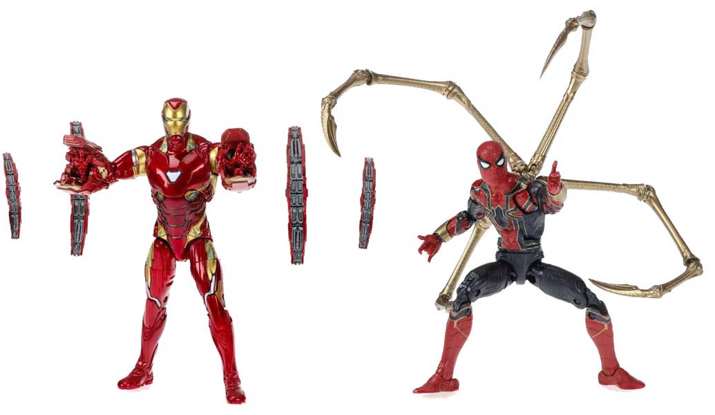 marvel legends spider man iron man 2 pack