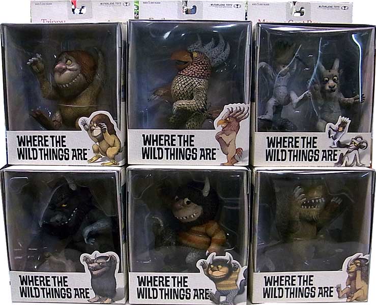 McFARLANE TOYS WHERE THE WILD THINGS ARE 6種セット パッケージ傷み特価