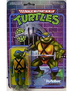 SUPER 7 REACTION FIGURES 3.75インチアクションフィギュア TEENAGE MUTANT NINJA TURTLES WAVE 1 LEONARDO