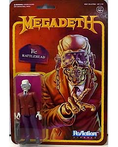 SUPER 7 REACTION FIGURES 3.75インチアクションフィギュア MEGADETH VIC RATTLEHEAD