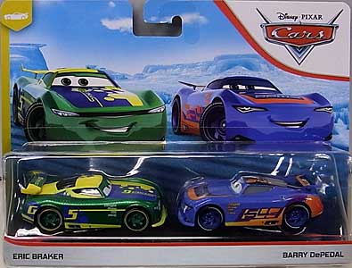 MATTEL CARS 2019 2PACK ERIC BRAKER & BARRY DEPEDAL