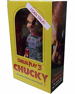 MEZCO DESIGNER SERIES CHILD'S PLAY 3 TALKING PIZZA FACE CHUCKY