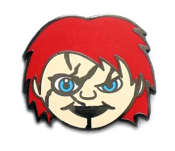 YESTERDAYS ENAMEL PIN HORROR EMOJI CHUCKY