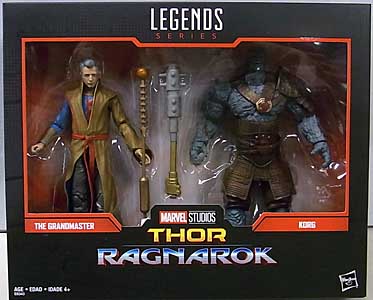 HASBRO MARVEL LEGENDS 2019 2PACK 映画版 THOR: RAGNAROK THE GRANDMASTER & KORG パッケージ傷み特価