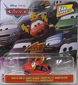 MATTEL CARS 2019 FAN FAVORITES シングル TEAM 95 AND 51 MADDY McGEAR