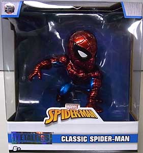 JADA TOYS METALS DIE CAST 4インチフィギュア SPIDER-MAN CLASSIC SPIDER-MAN [METALLIC COLOR] パッケージ傷み特価