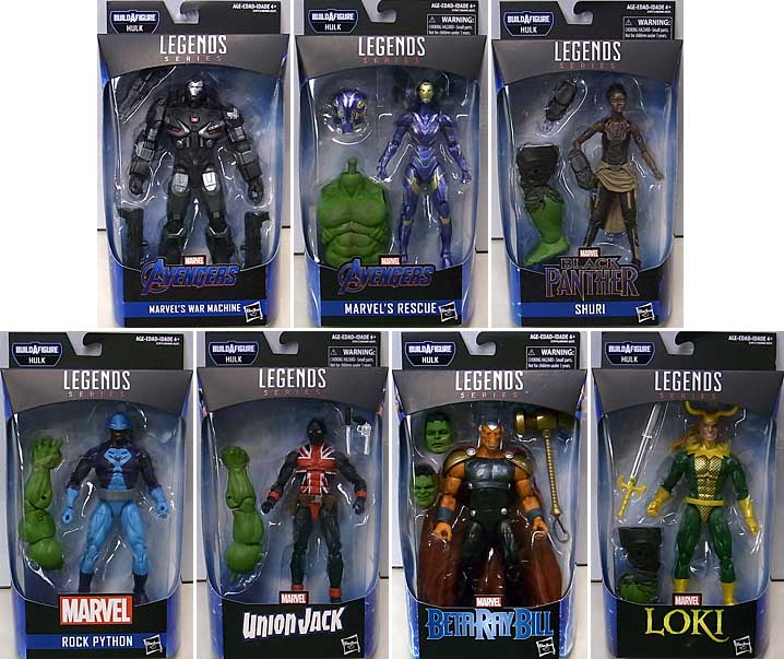 HASBRO MARVEL LEGENDS 2019 AVENGERS: ENDGAME SERIES 2.0 7種セット [HULK SERIES]