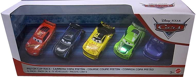 MATTEL CARS 2019 PISTON CUP RACE 5PACK