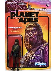 SUPER 7 REACTION FIGURES 3.75インチアクションフィギュア PLANET OF THE APES WAVE 2 GORILLA SOLDIER [HUNTER]