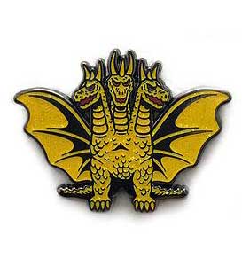 YESTERDAYS ENAMEL PIN GHIDORAH