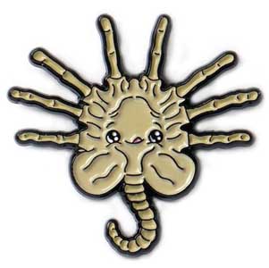 YESTERDAYS ENAMEL PIN FACE HUGGER