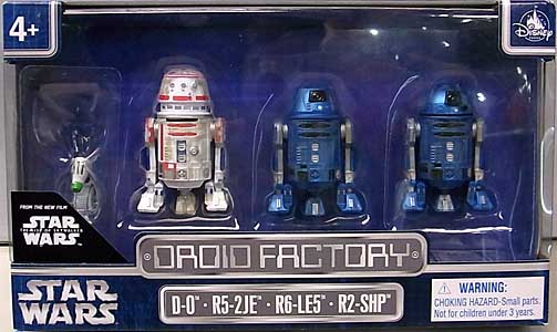 STAR WARS USAディズニーテーマパーク限定 STAR WARS: THE RISE OF SKYWALKER DROID FACTORY 4PACK [D-0、R5-2JE、R6-LE5、R2-SHP]